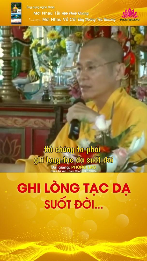GHI LÒNG TẠC DẠ SUỐT ĐỜI