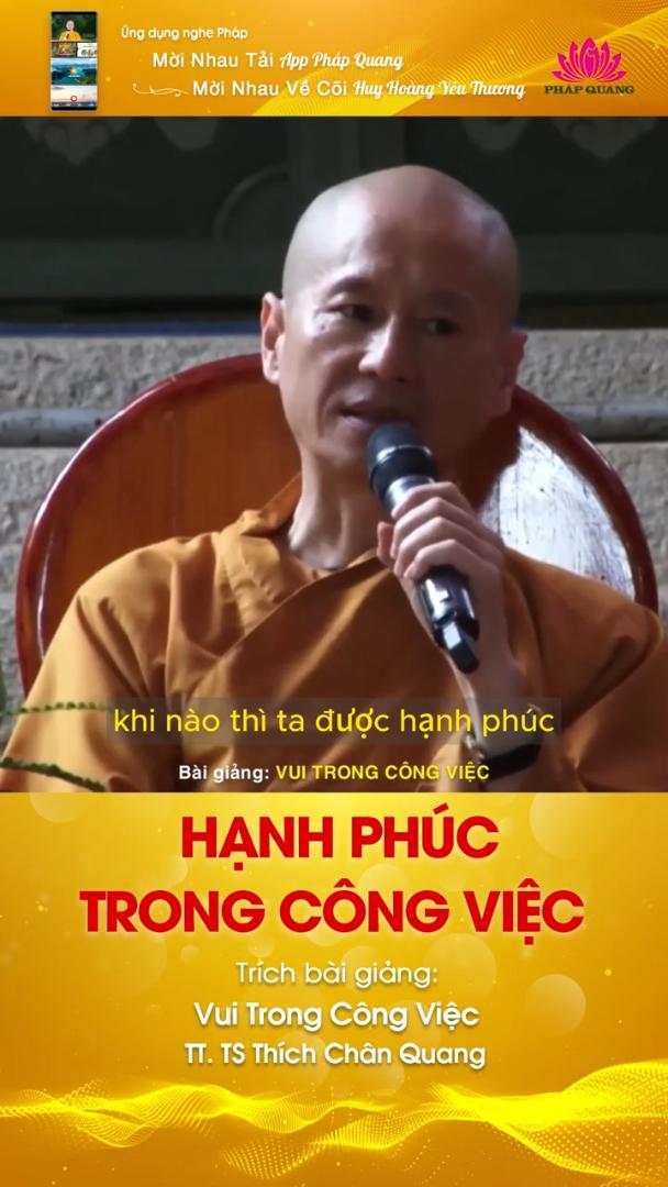 HẠNH PHÚC TRONG CÔNG VIỆC