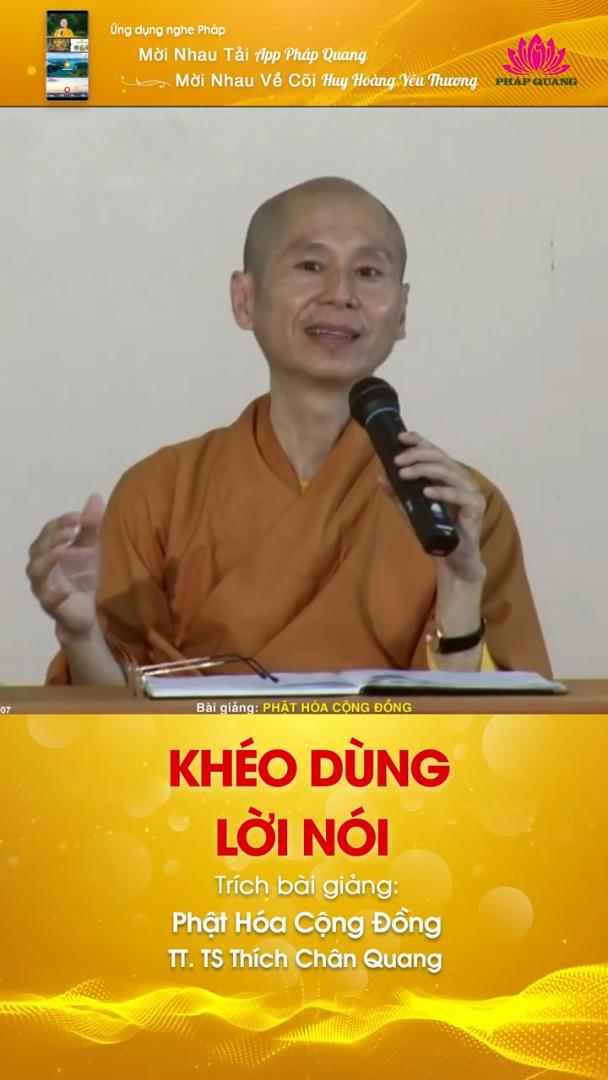 KHÉO DÙNG LỜI NÓI