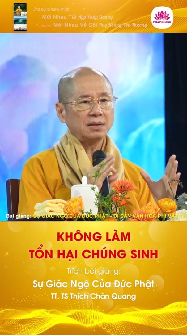 Không Làm Tổn Hại Chúng Sinh