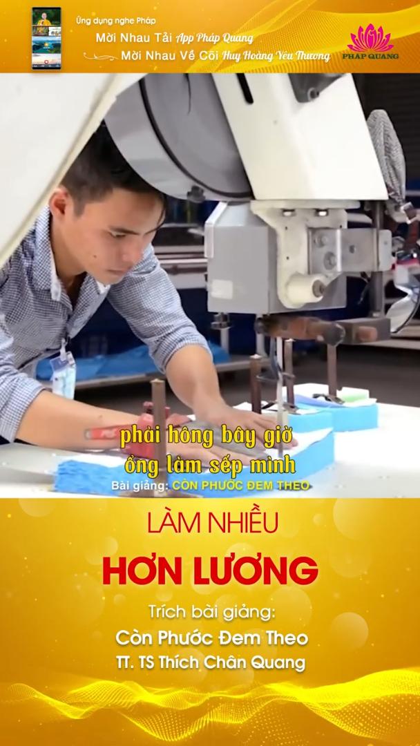 LÀM NHIỀU HƠN LƯƠNG