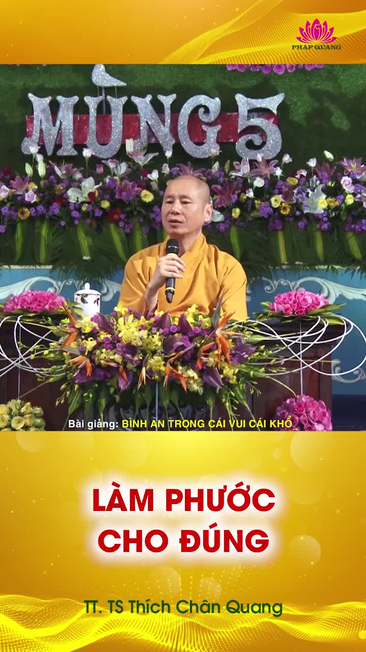 Làm Phước Cho Đúng