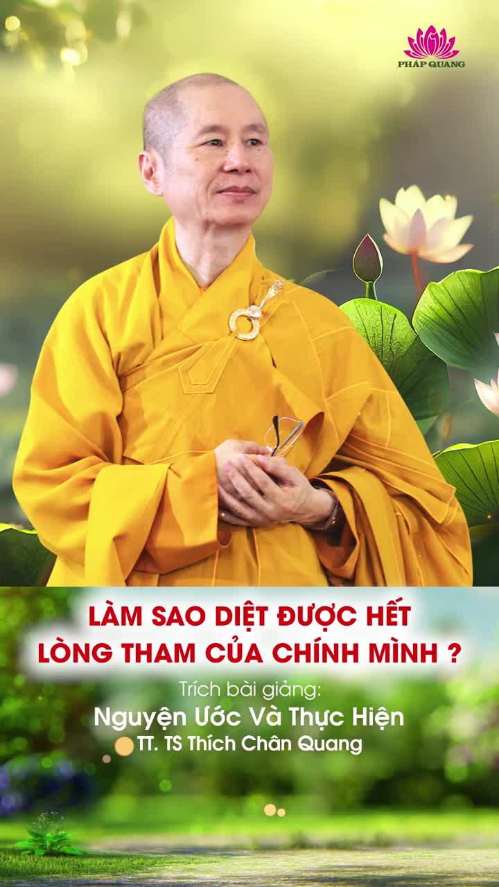 Làm Sao Diệt Được Hết Lòng Tham Của Chính Mình