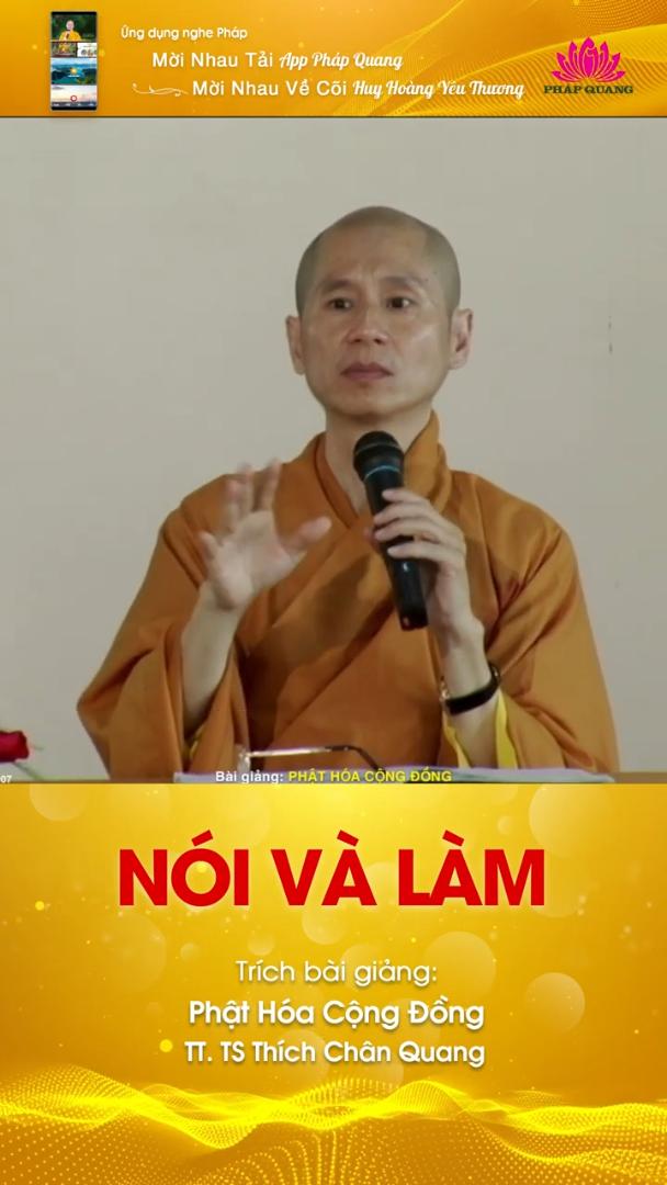 NÓI VÀ LÀM