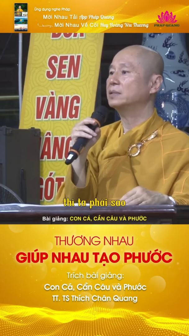 THƯƠNG NHAU GIÚP NHAU TẠO PHƯỚC