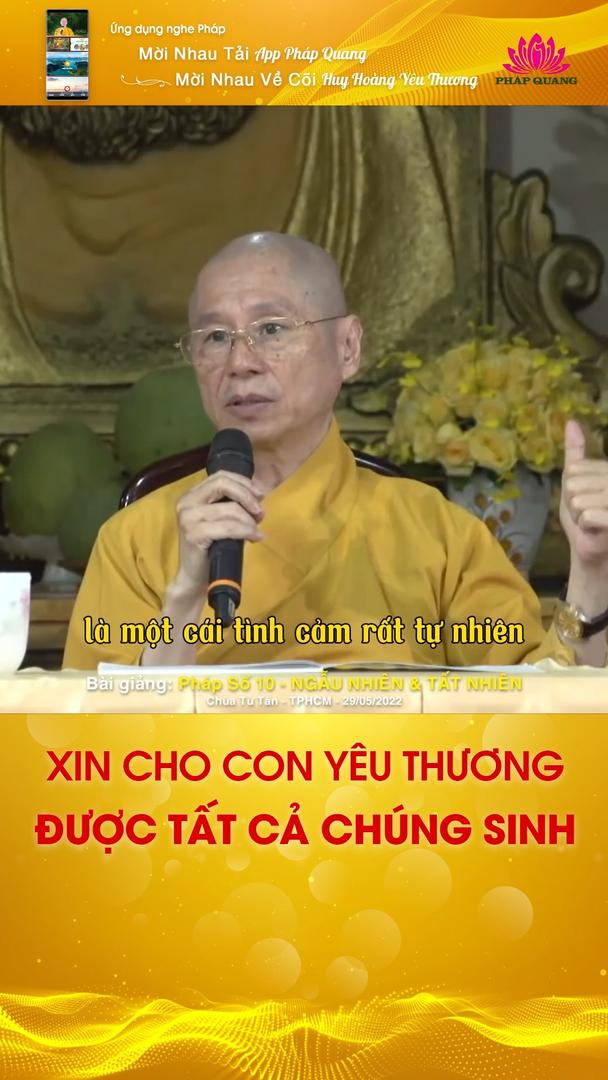 XIN CHO CON YÊU THƯƠNG ĐƯỢC TẤT CẢ CHÚNG SINH