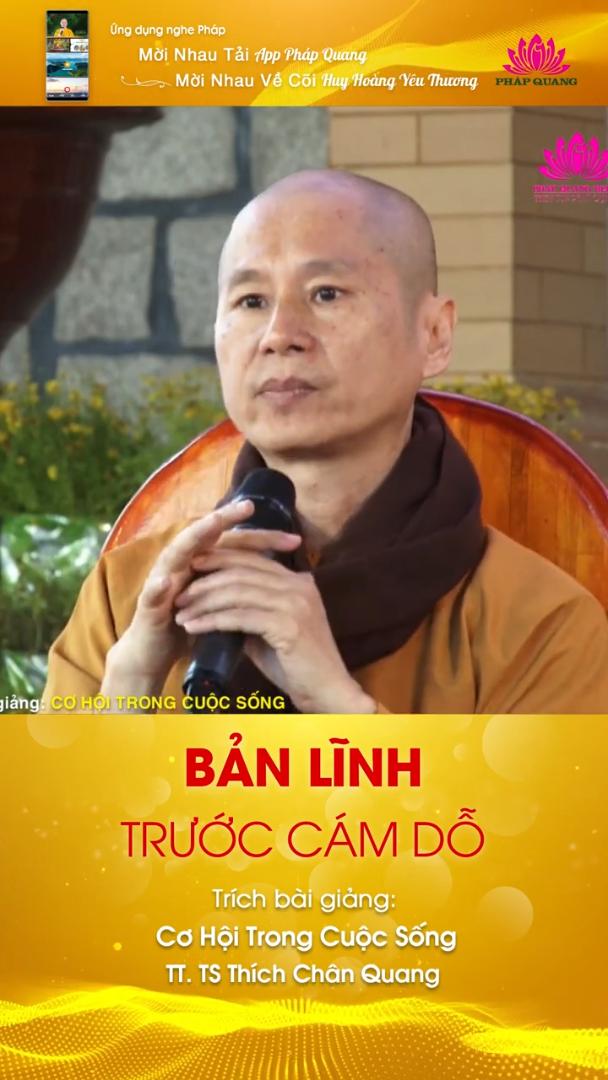 BẢN LĨNH TRƯỚC CÁM DỖ
