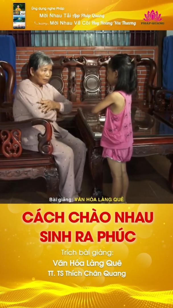 CÁCH CHÀO NHAU SINH RA PHÚC