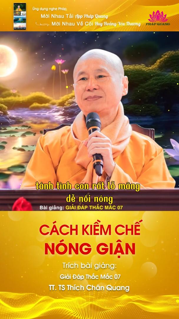 CÁCH KIỀM CHẾ NÓNG GIẬN