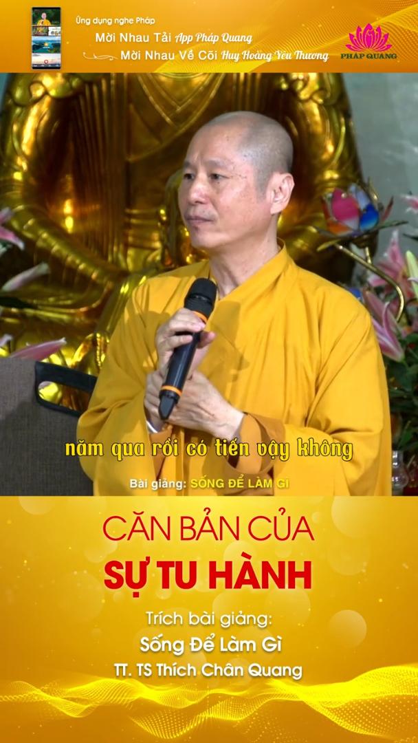 CĂN BẢN CỦA SỰ TU HÀNH