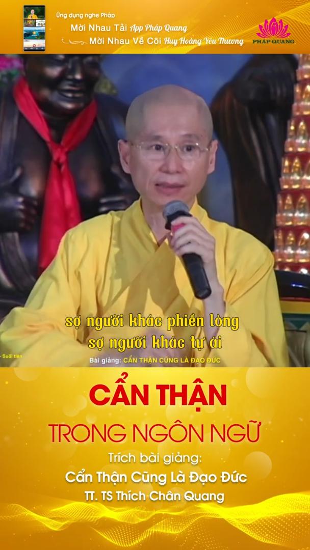 CẨN THẬN TRONG NGÔN NGỮ
