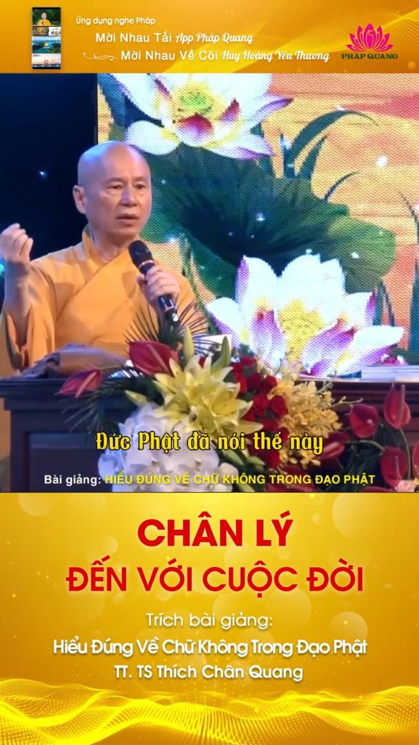 CHÂN LÝ ĐẾN VỚI CUỘC ĐỜI