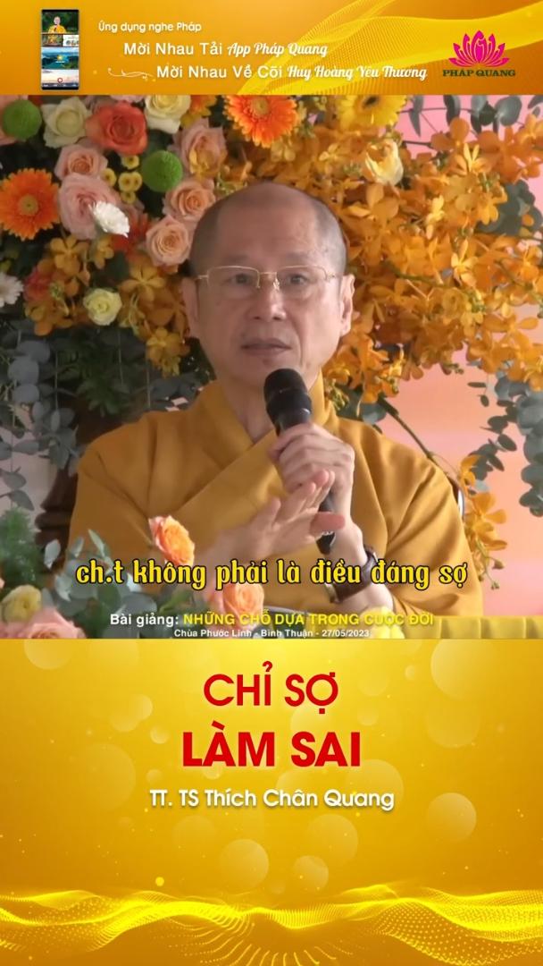 CHỈ SỢ LÀM SAI