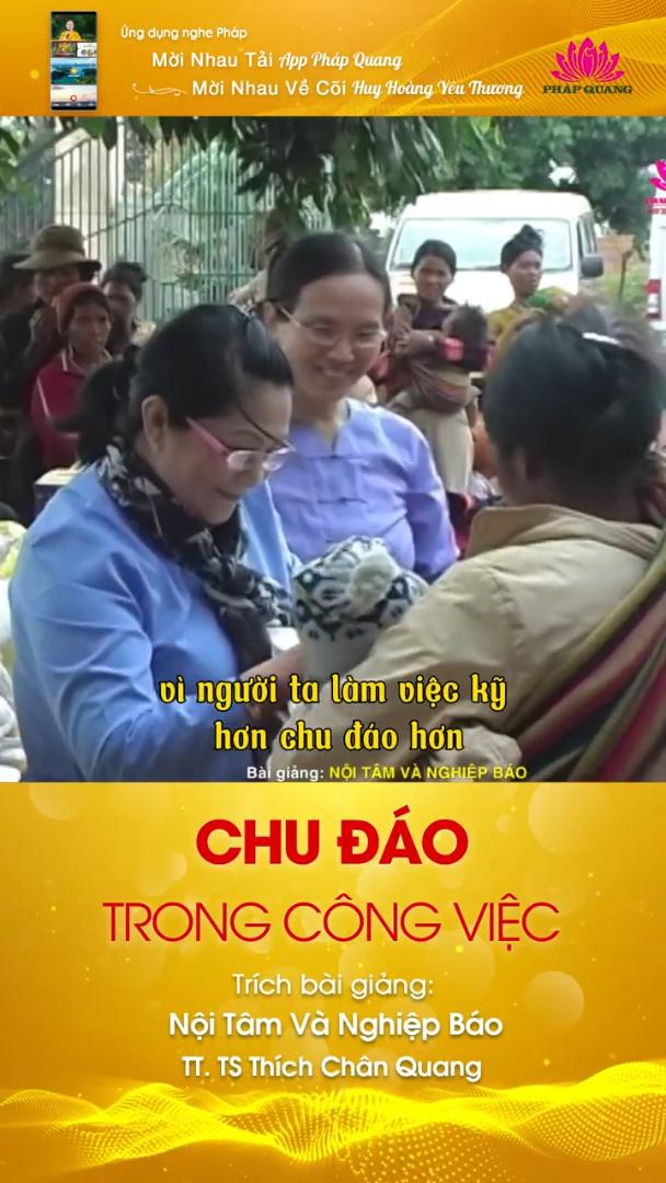 CHU ĐÁO TRONG CÔNG VIỆC