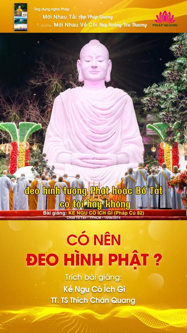 CÓ NÊN ĐEO HÌNH PHẬT