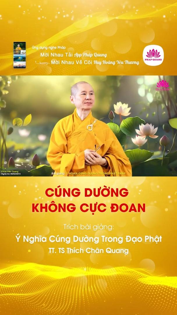 CÚNG DƯỜNG KHÔNG CỰC ĐOAN