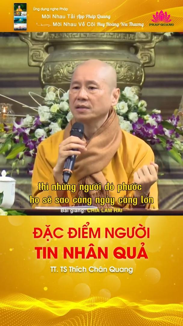 ĐẶC ĐIỂM NGƯỜI TIN NHÂN QUẢ