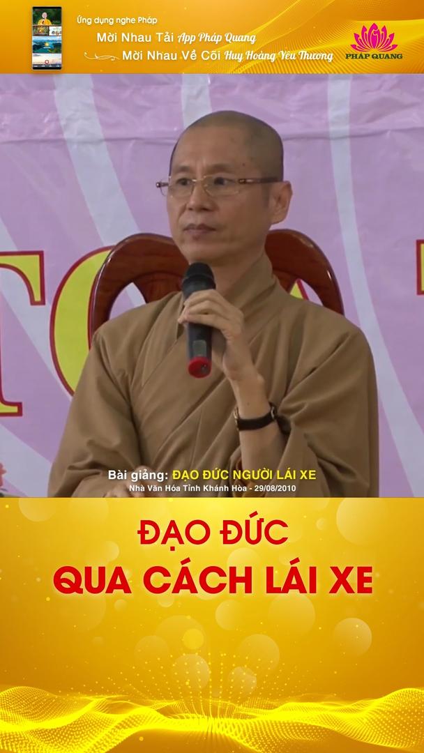 ĐẠO ĐỨC QUA CÁCH LÁI XE