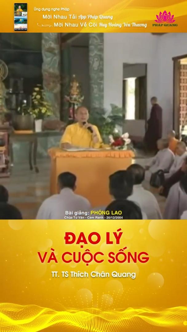 ĐẠO LÝ VÀ CUỘC SỐNG
