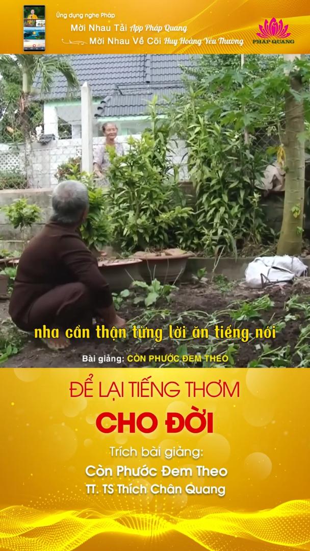 ĐỂ LẠI TIẾNG THƠM CHO ĐỜI