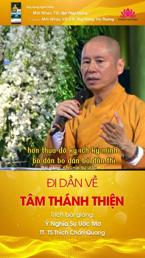 ĐI DẦN VỀ TÂM THÁNH THIỆN