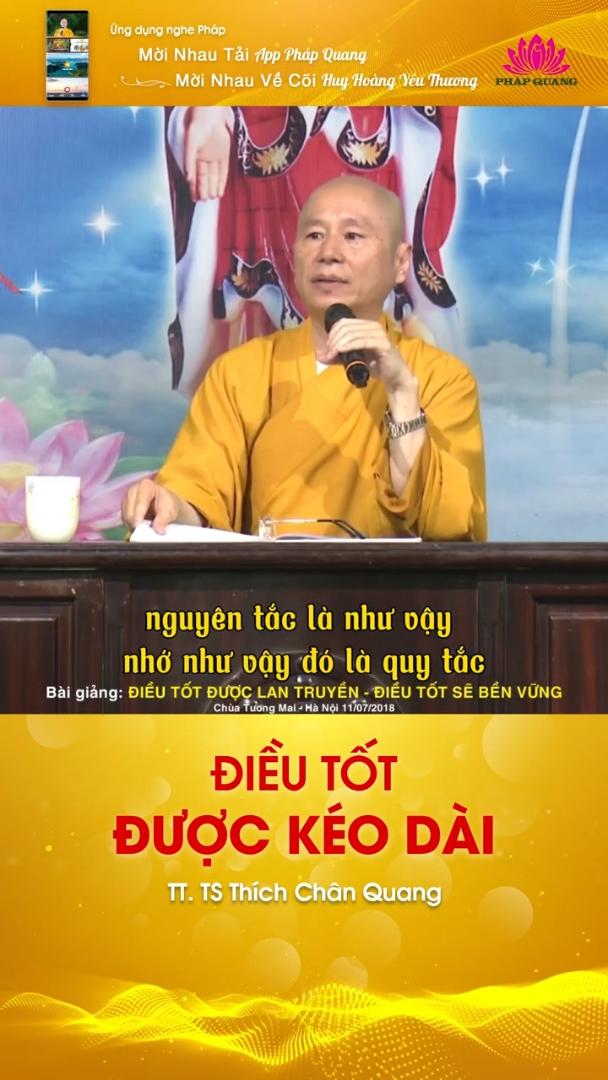 ĐIỀU TỐT ĐƯỢC KÉO DÀI