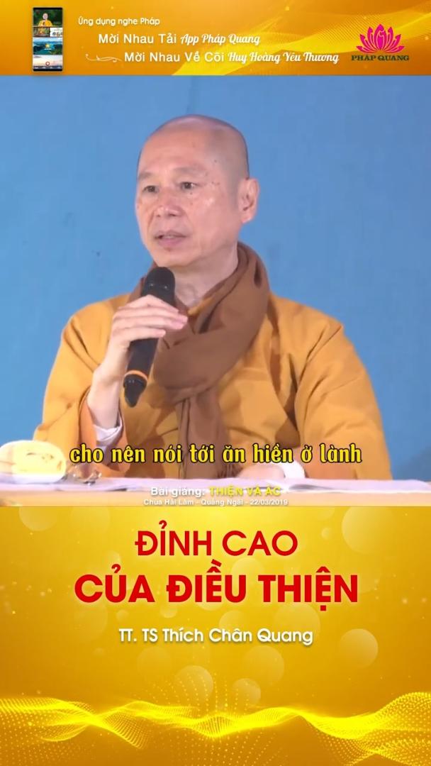 ĐỈNH CAO CỦA ĐIỀU THIỆN