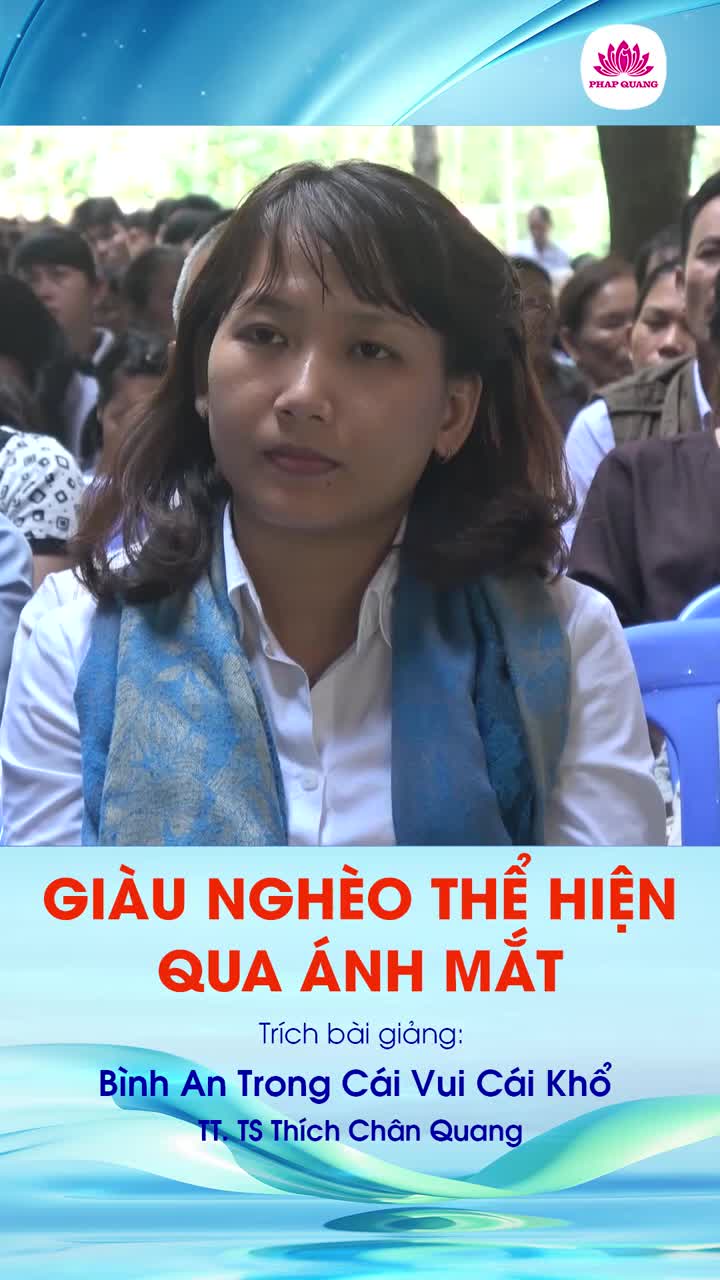 Giàu Nghèo Thể Hiện Qua Ánh Mắt