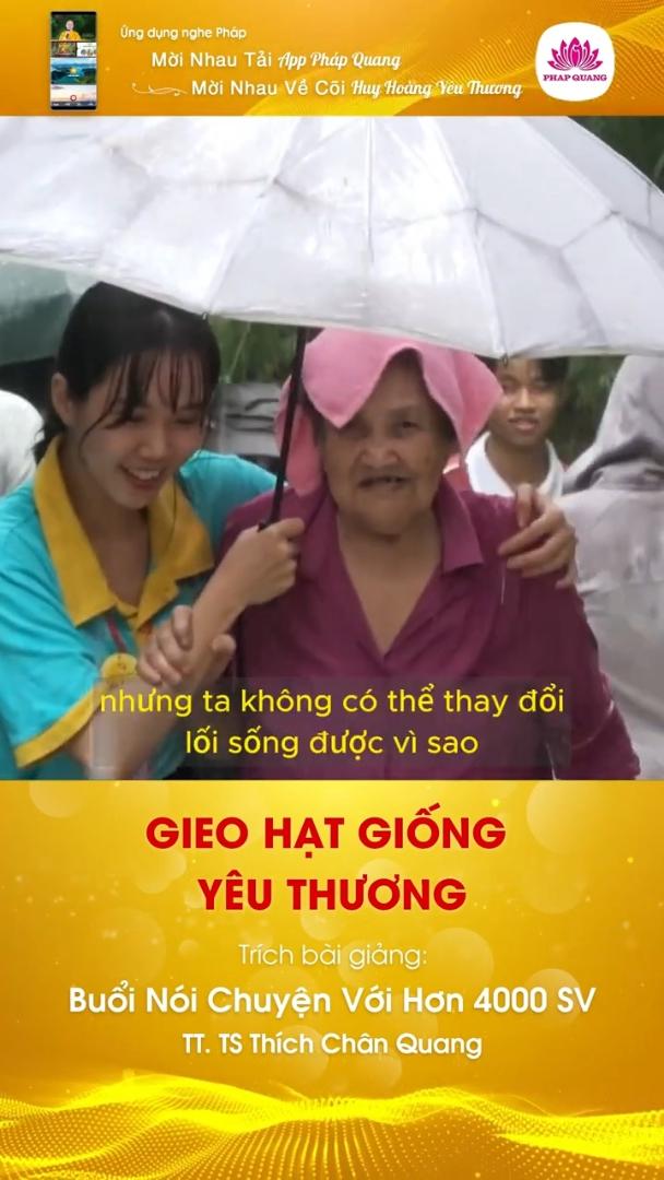GIEO HẠT GIỐNG YÊU THƯƠNG