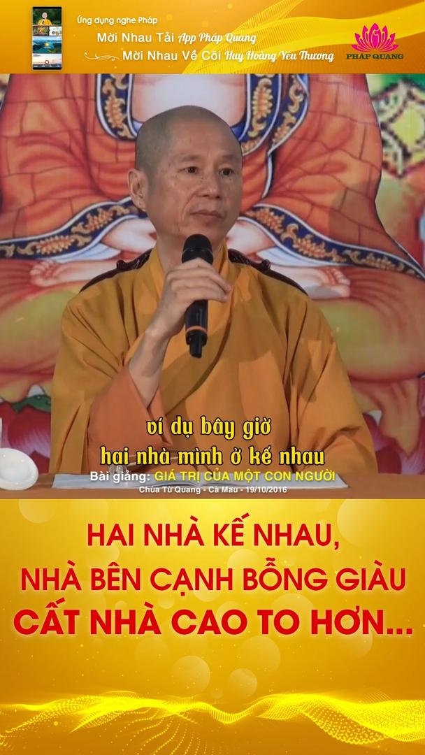 HAI NHÀ KẾ NHAU, NHÀ BÊN CẠNH BỖNG GIÀU CẤT NHÀ CAO TO HƠN....