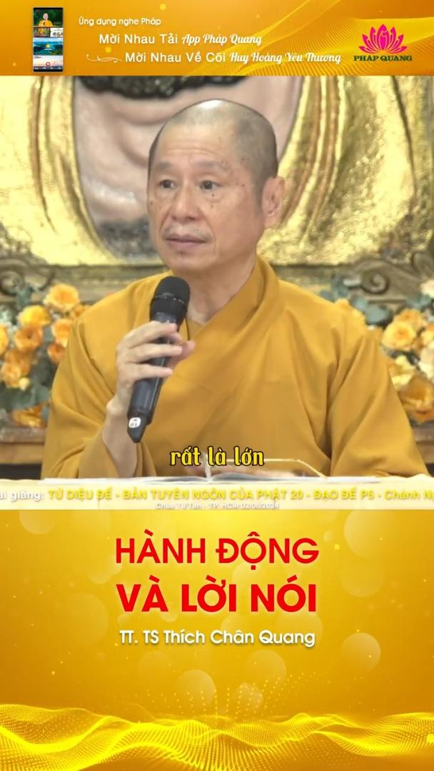 HÀNH ĐỘNG VÀ LỜI NÓI