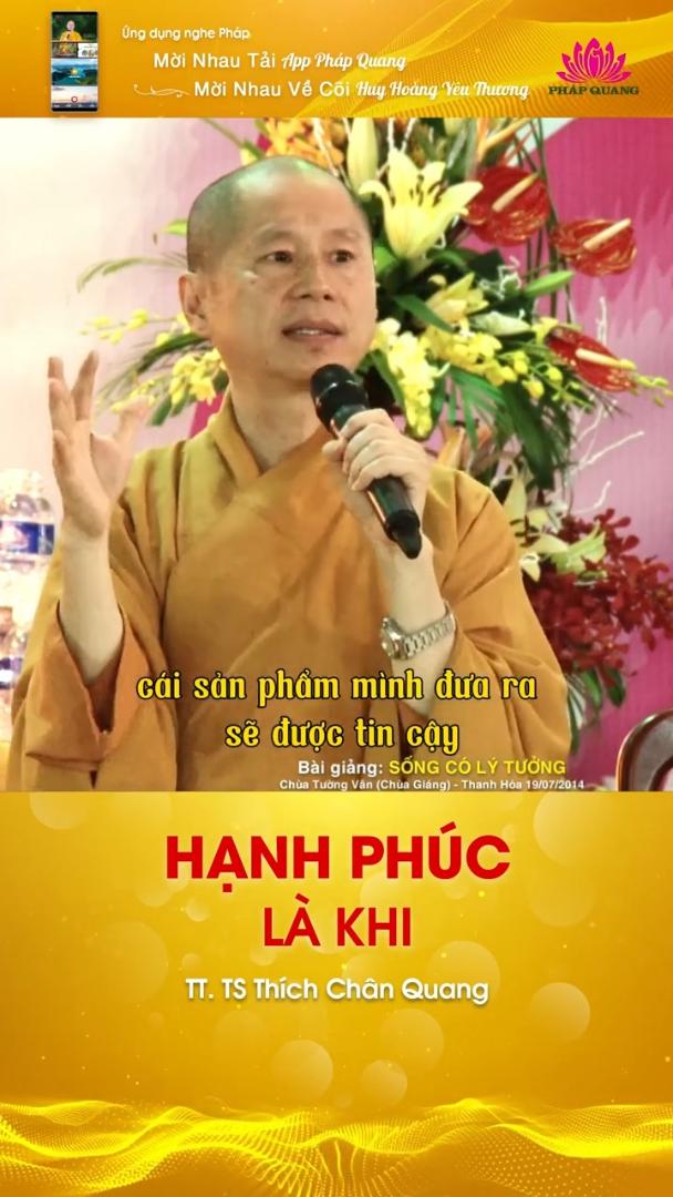 HẠNH PHÚC LÀ KHI