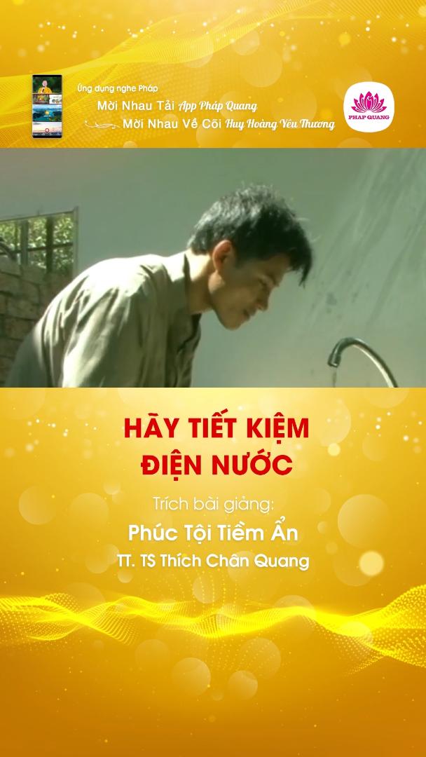 HÃY TIẾT KIỆM ĐIỆN NƯỚC