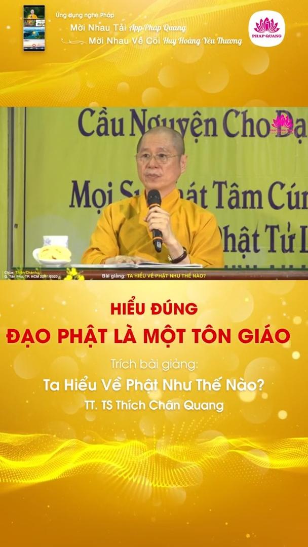 Hiểu Đúng - Đạo Phật Là Một Tôn Giáo