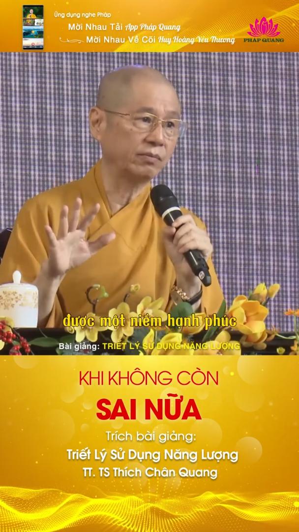 KHI KHÔNG CÒN SAI NỮA