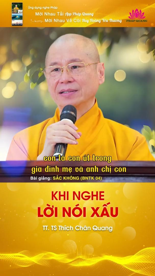 KHI NGHE LỜI NÓI XẤU