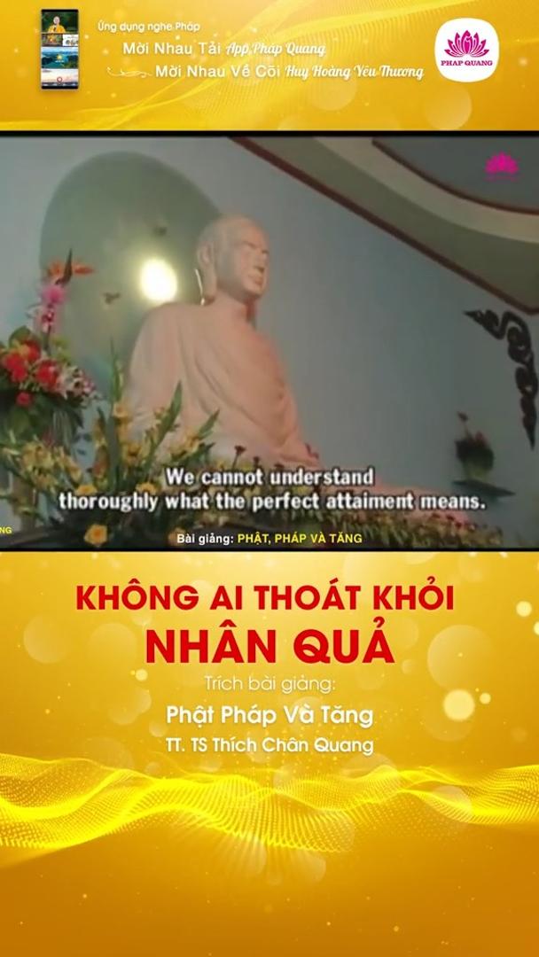Không Ai Thoát Khỏi Nhân Quả
