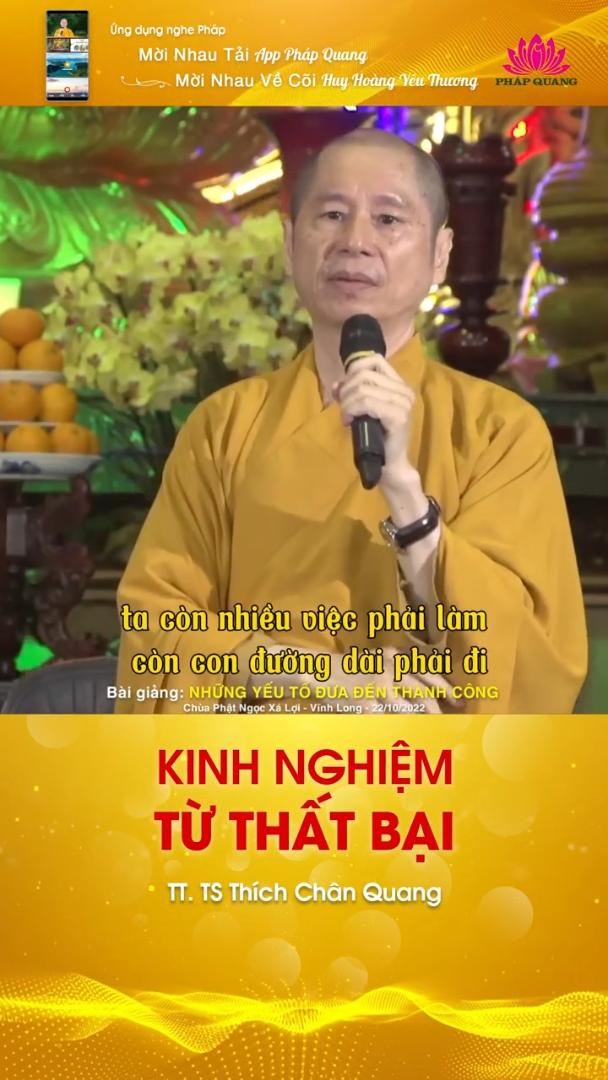 KINH NGHIỆM TỪ THẤT BẠI