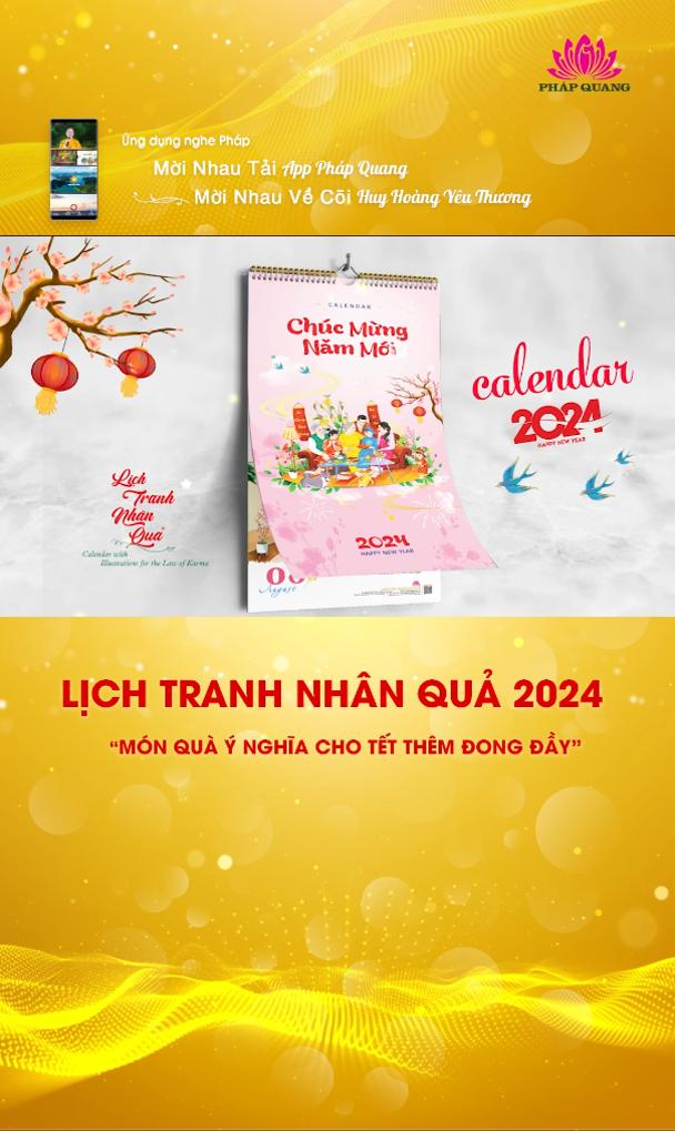 LỊCH TRANH NHÂN QUẢ NĂM 2024 - Món Quà Ý Nghĩa Cho Tết Thêm Đong Đầy
