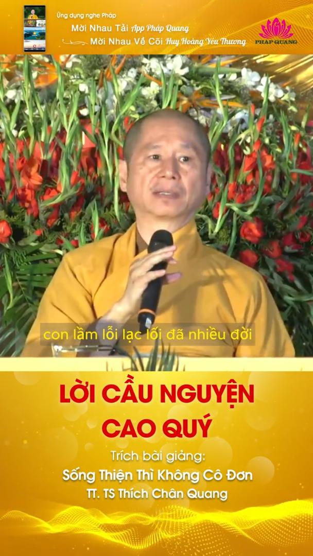 LỜI CẦU NGUYỆN CAO QUÝ