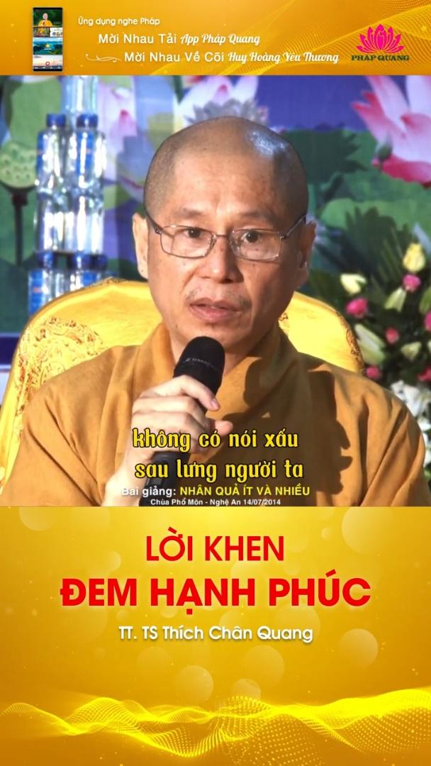 LỜI KHEN ĐEM HẠNH PHÚC