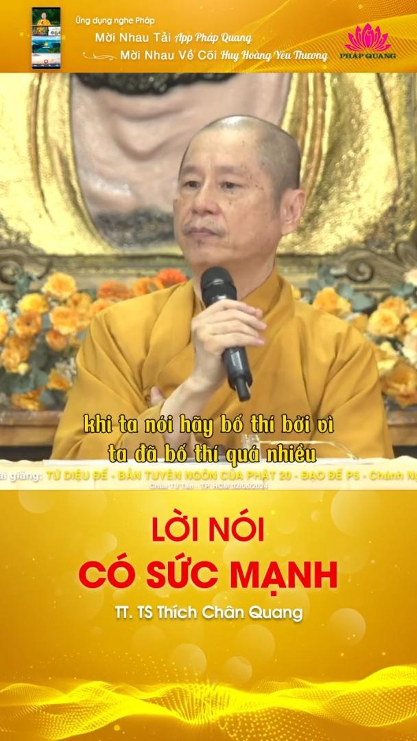 LỜI NÓI CÓ SỨC MẠNH
