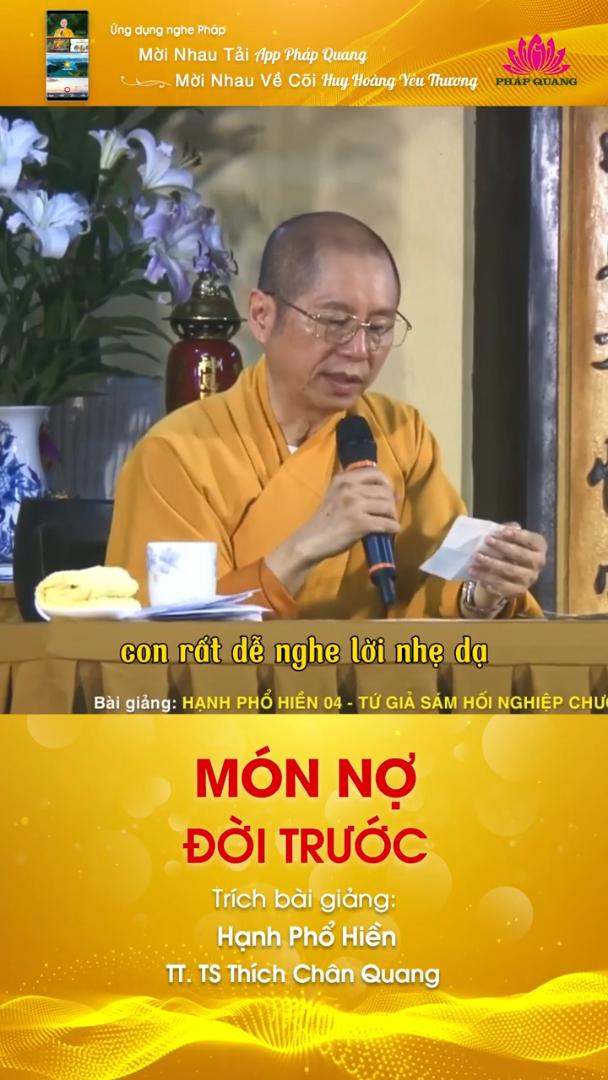 MÓN NỢ ĐỜI TRƯỚC