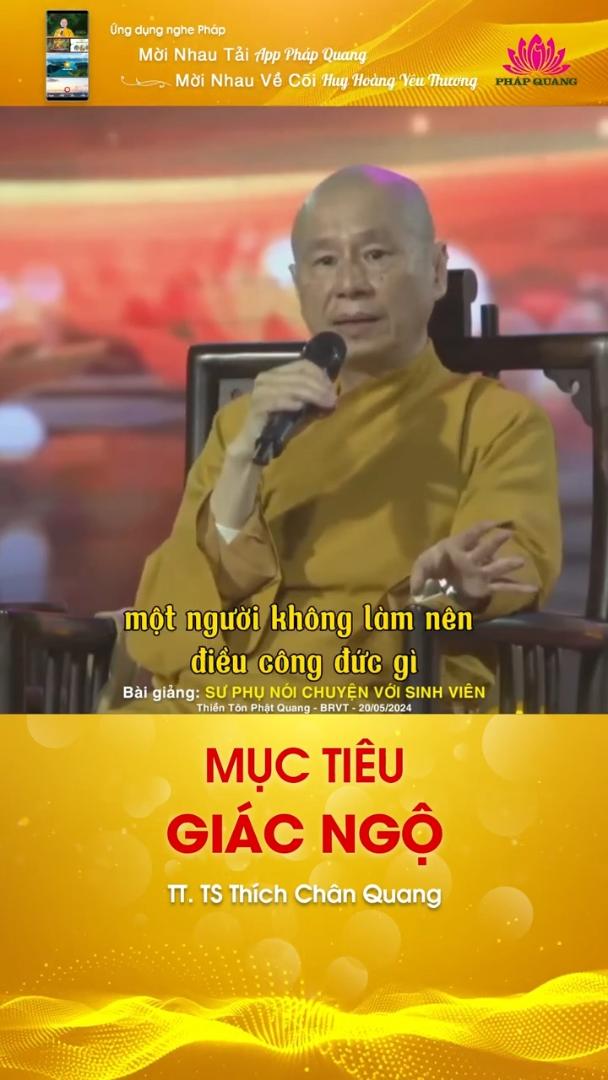 MỤC TIÊU GIÁC NGỘ