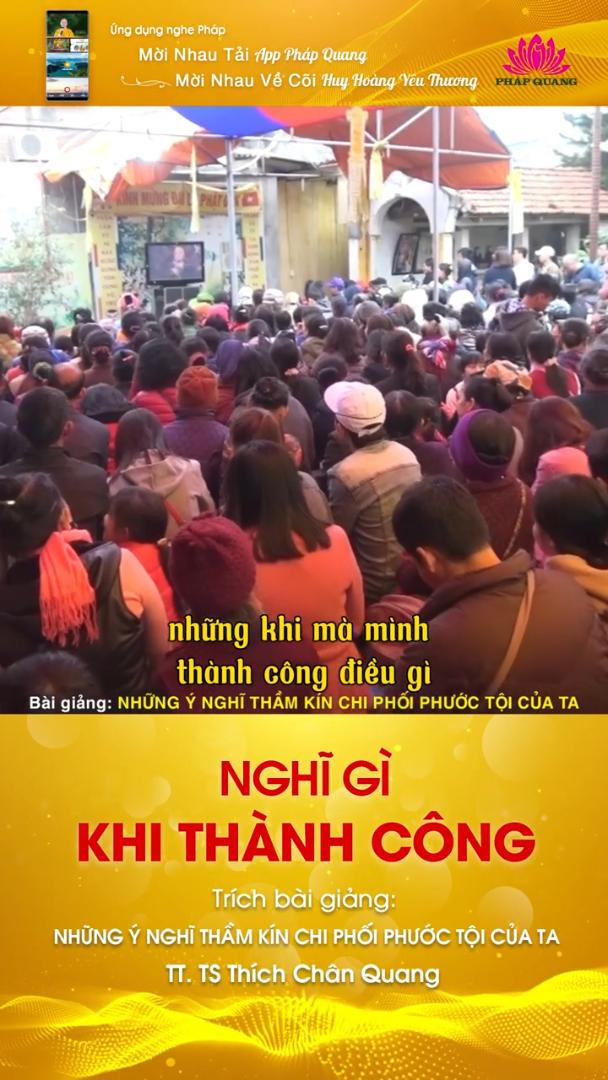 NGHĨ GÌ KHI THÀNH CÔNG