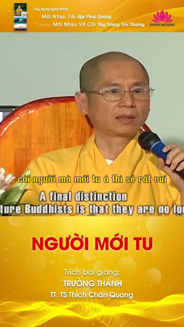 NGƯỜI MỚI TU