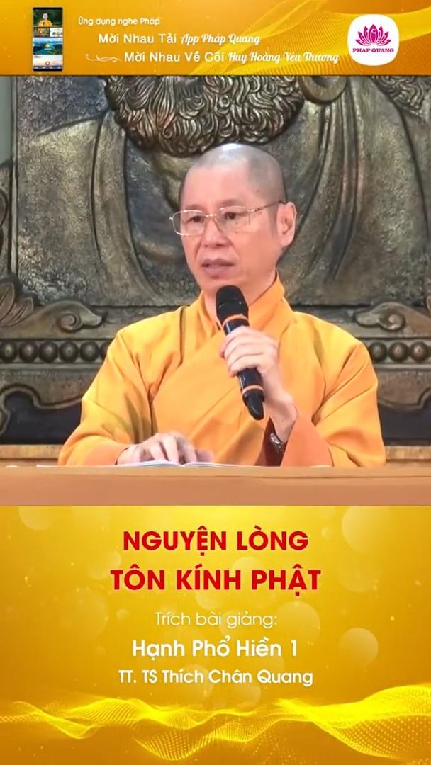 Nguyện Lòng Tôn Kính Phật