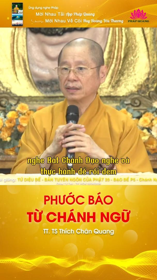 PHƯỚC BÁO TỪ CHÁNH NGỮ