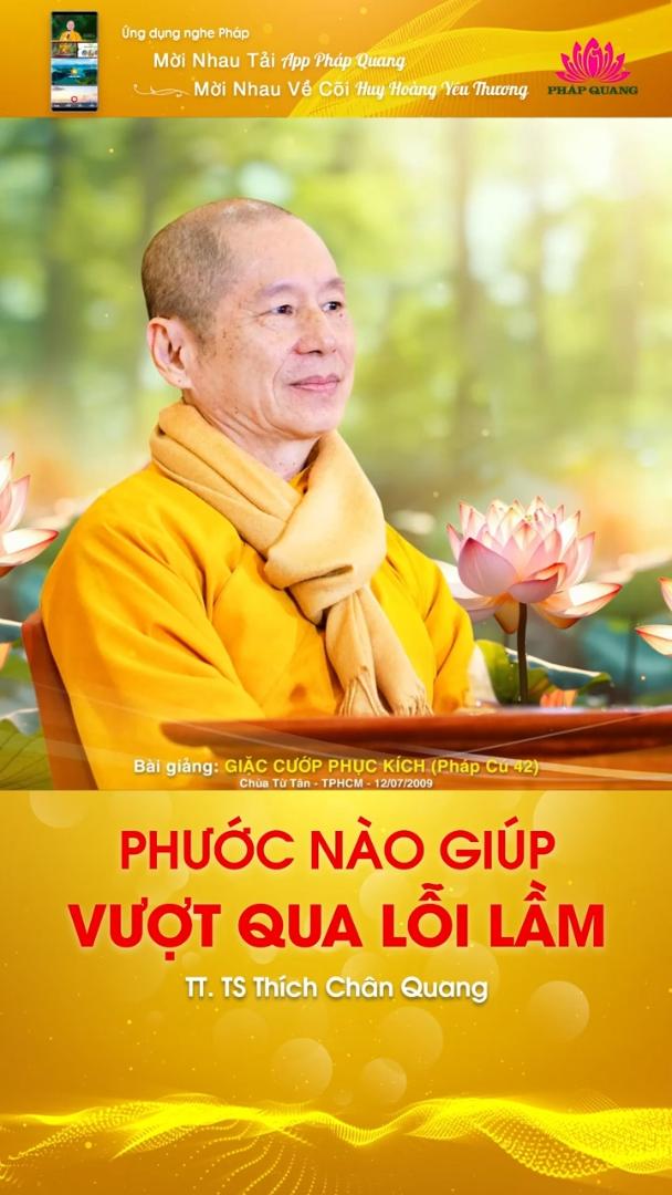 PHƯỚC NÀO GIÚP VƯỢT QUA LỖI LẦM