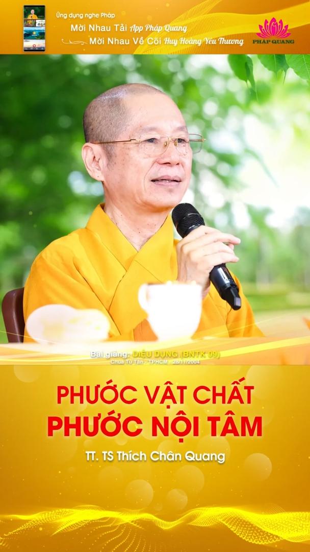 PHƯỚC VẬT CHẤT PHƯỚC NỘI TÂM